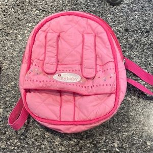 Bitty Baby doll carrier/book bag